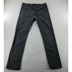 Levis 510 Skinny Jeans Mens 34x32 Black Stretch Denim Western Work Pants